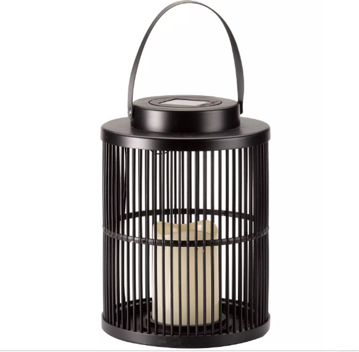 The Range | Garden Greatness Small Solar Powered Urbane Lantern - Black Garden Greatness Small Solar Powered Urbane Lantern - Black