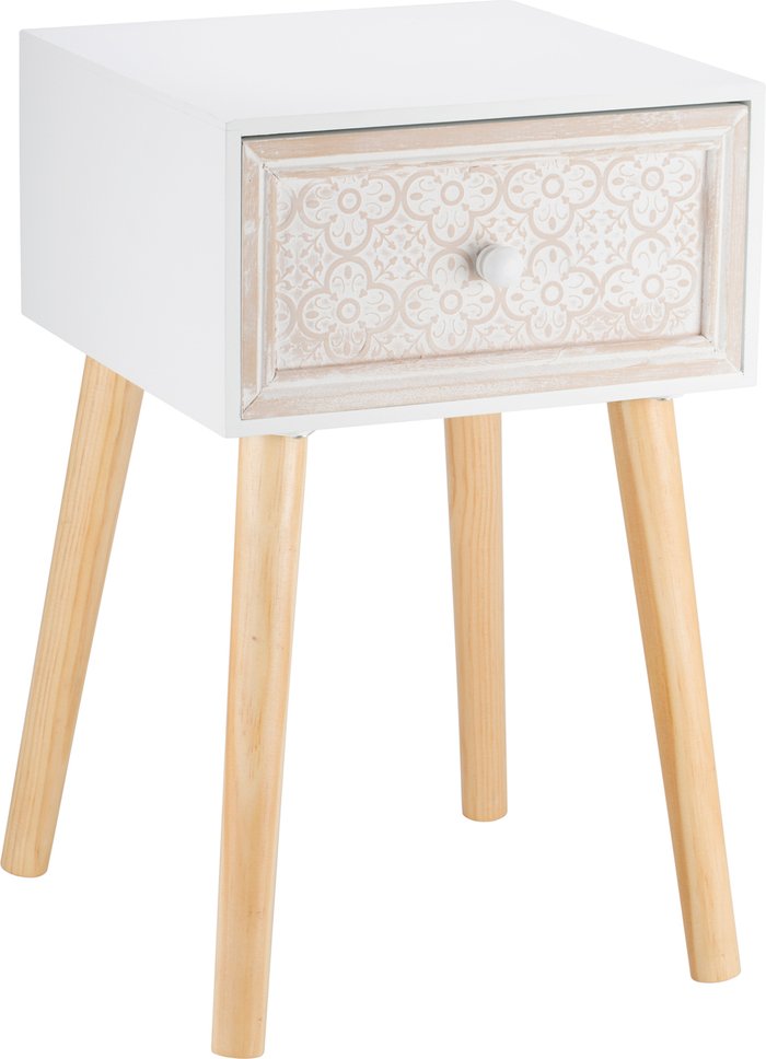 The Range | Small Patterned Drawer Unit - White Small Patterned Drawer Unit - White