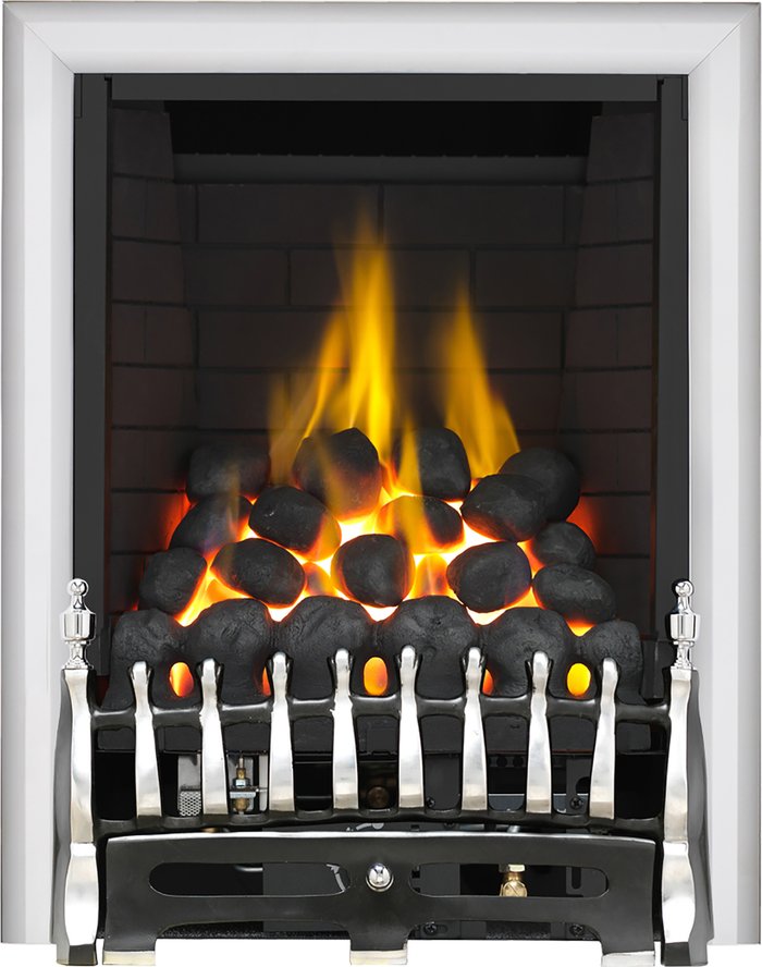 The Range | Focal Point Fires Focal Point Blenheim Full Depth Manual Gas Fire - Chrome Focal Point Fires Focal Point Blenheim Full Depth Manual Gas Fire - Chrome