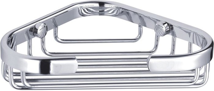 The Range | Showerdrape Clasico Stainless Steel Wall Mounted Small Corner Basket - Silver Showerdrape Clasico Stainless Steel Wall Mounted Small Corner Basket - Silver