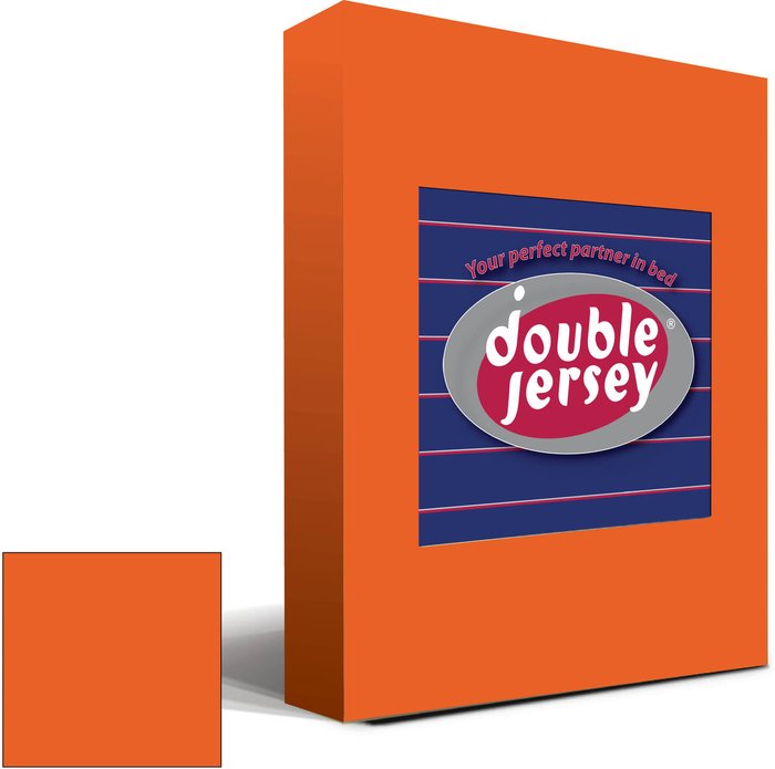 The Range | Double Jersey 90x200x32 cm Double Jersey - Cotton Fitted Sheets - Orange Double Jersey 90x200x32 cm Double Jersey - Cotton Fitted Sheets - Orange