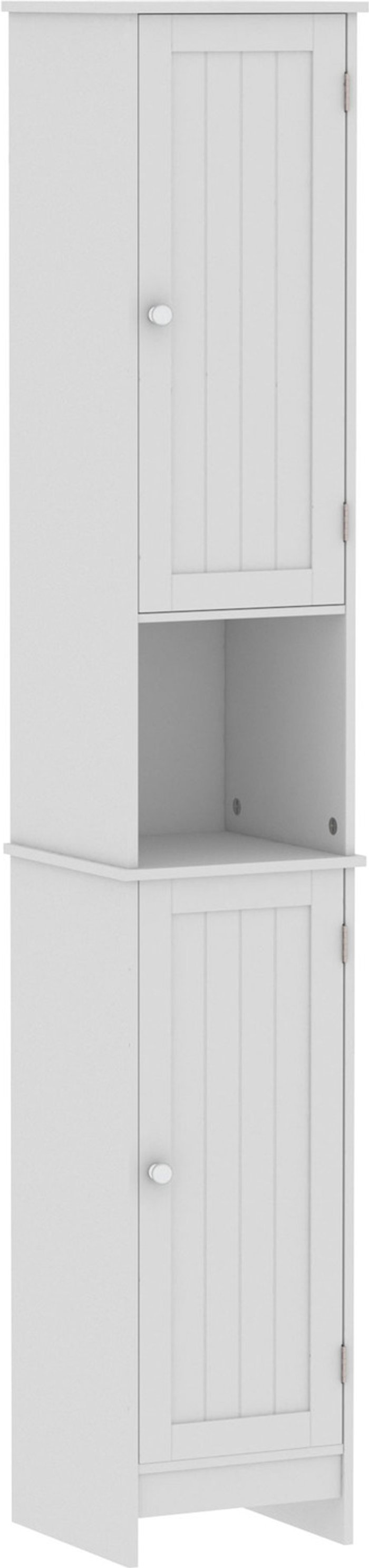 The Range | Priano 2 Door Tall Cabinet - White Priano 2 Door Tall Cabinet - White
