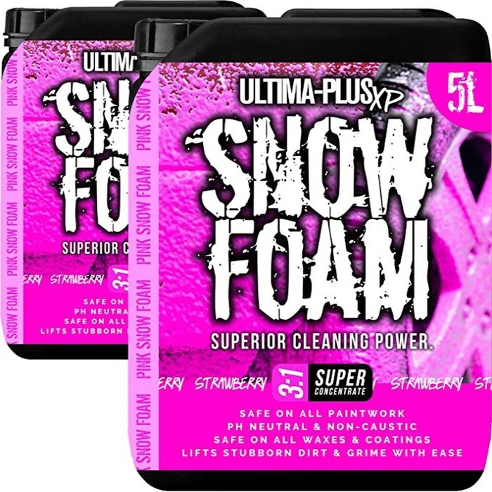 The Range | Ultima-Plus XP Strawberry Pink Snow Foam Car Shampoo Wash And Wax - Pink / 10l Ultima-Plus XP Strawberry Pink Snow Foam Car Shampoo Wash And Wax - Pink / 10l