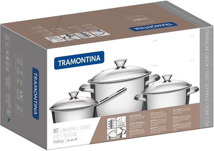The Range | Tramontina 3 Pc. Sauce Pan Set Tramontina 3 Pc. Sauce Pan Set