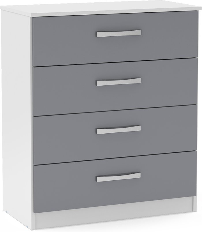 The Range | Dunelm Lynx White and Grey 4 Drawer Chest Grey Dunelm Lynx White and Grey 4 Drawer Chest Grey