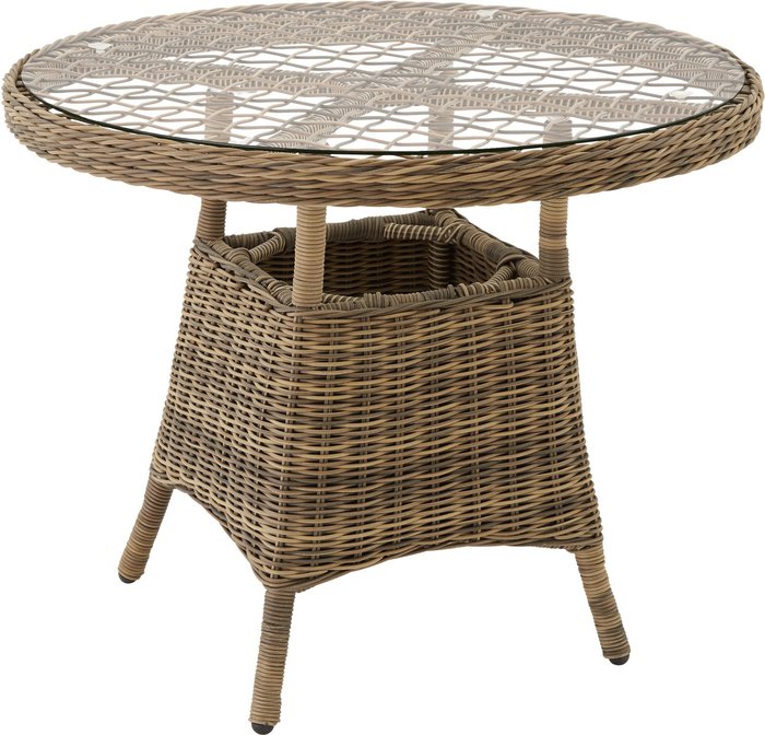 The Range | TECTAKE Tectake Aluminum Garden Table With Removable Glass Top (91X73.5cm) Brown TECTAKE Tectake Aluminum Garden Table With Removable Glass Top (91X73.5cm) Brown