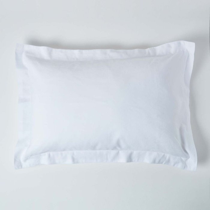 The Range | Homescapes Homescapes Linen Pillowcase, Oxford Style - White Homescapes Homescapes Linen Pillowcase, Oxford Style - White