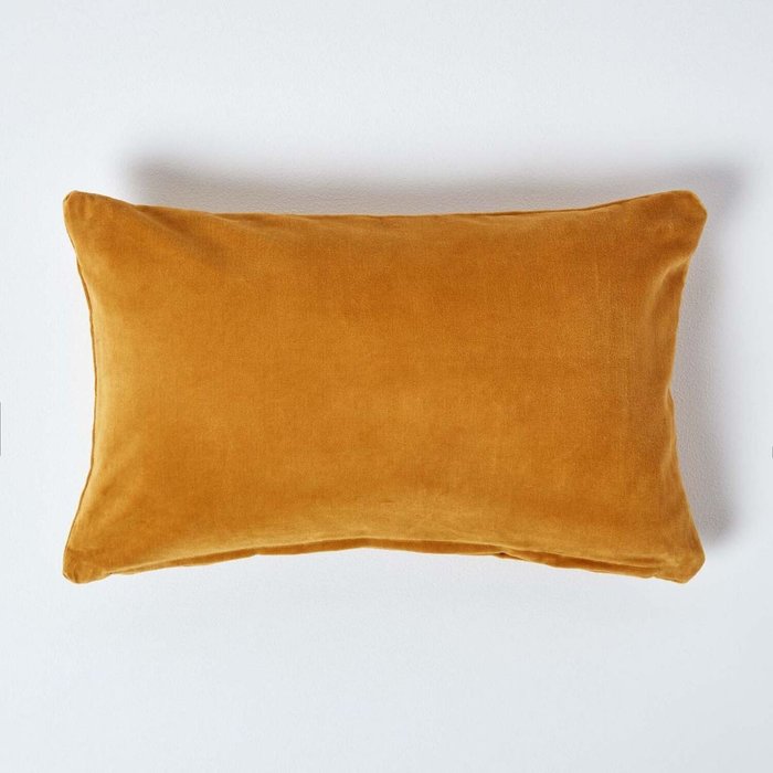 The Range | Homescapes Homescapes Velvet Cushion Cover - Mustard Homescapes Homescapes Velvet Cushion Cover - Mustard