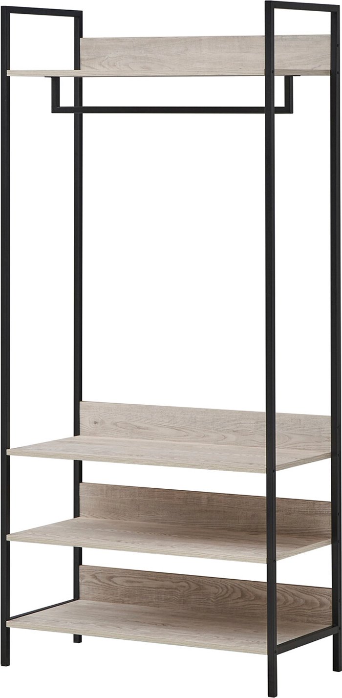 The Range | Timber Art Design UK Zahra Open Wardrobe with Four Shelves - Ash Oak / 83.8cm Timber Art Design UK Zahra Open Wardrobe with Four Shelves - Ash Oak / 83.8cm