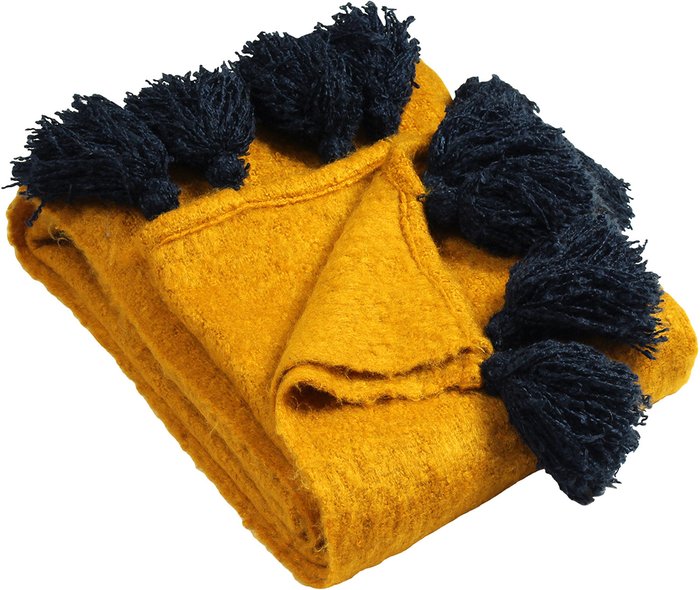 The Range | furn Romily 130cm x 180cm Throw Yellow and Blue furn Romily 130cm x 180cm Throw Yellow and Blue