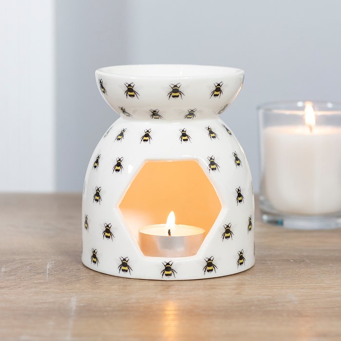 The Range | Gloriously Good Bumble Bee Aromatherapy Oil and Wax Melt Burner - White Gloriously Good Bumble Bee Aromatherapy Oil and Wax Melt Burner - White