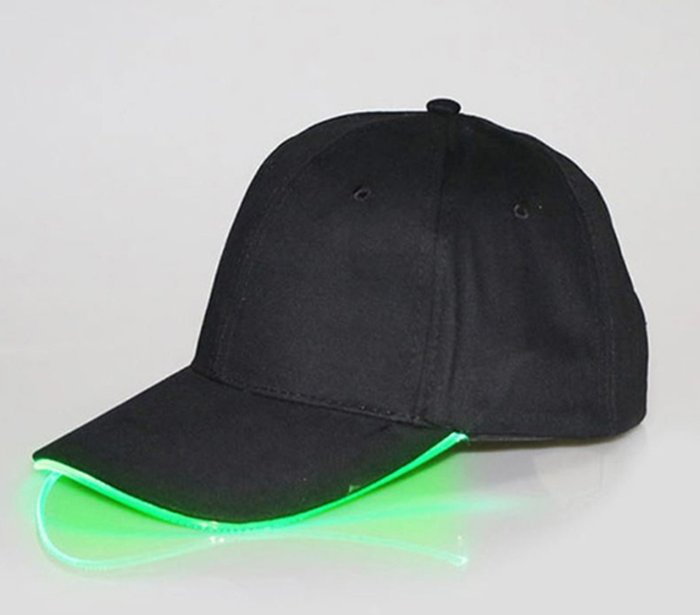 The Range | Colour LED Light Up Baseball Cap - Green Colour LED Light Up Baseball Cap - Green