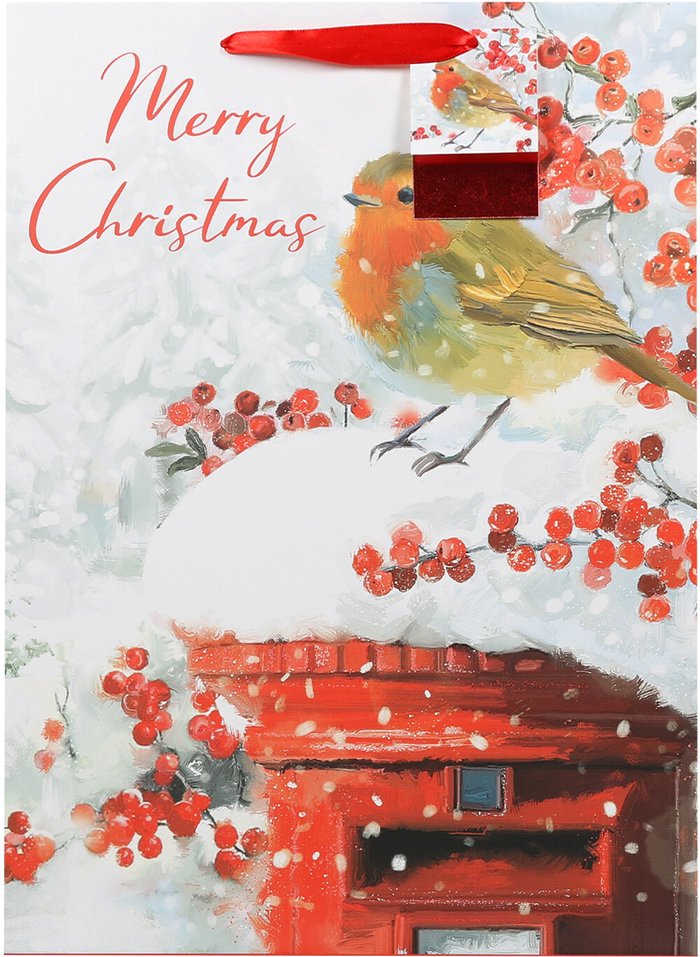 The Range | Festive Robin Gift Bag Festive Robin Gift Bag