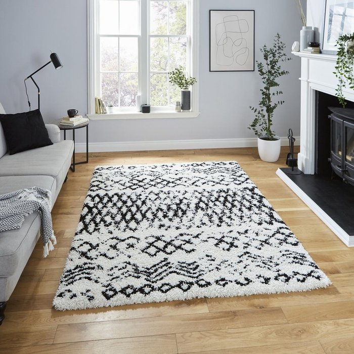 The Range | Scandi Berber - White/Black / 160x220 Scandi Berber - White/Black / 160x220