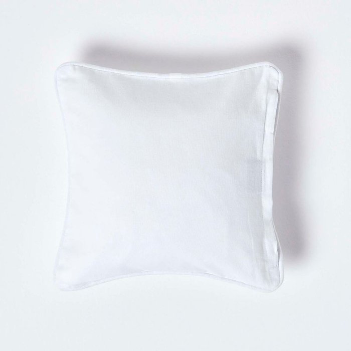 The Range | Homescapes Homescapes Cotton Plain Cushion Cover - White / 45cm Homescapes Homescapes Cotton Plain Cushion Cover - White / 45cm