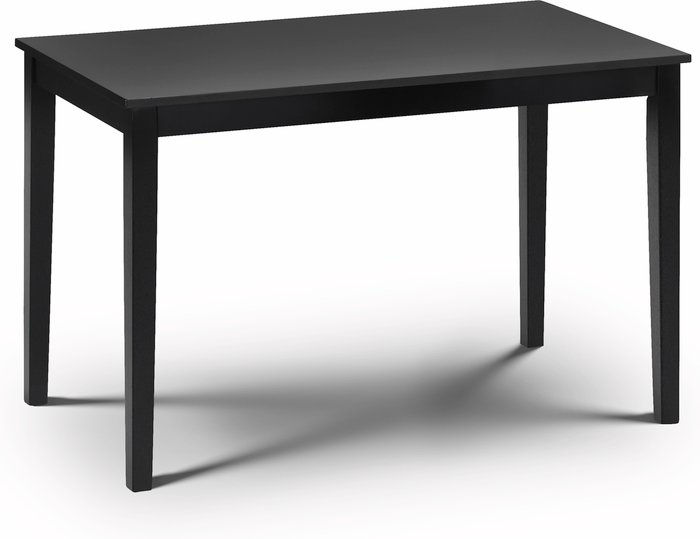 The Range | Julian Bowen Hudson Dining Table - Black - Black Julian Bowen Hudson Dining Table - Black - Black