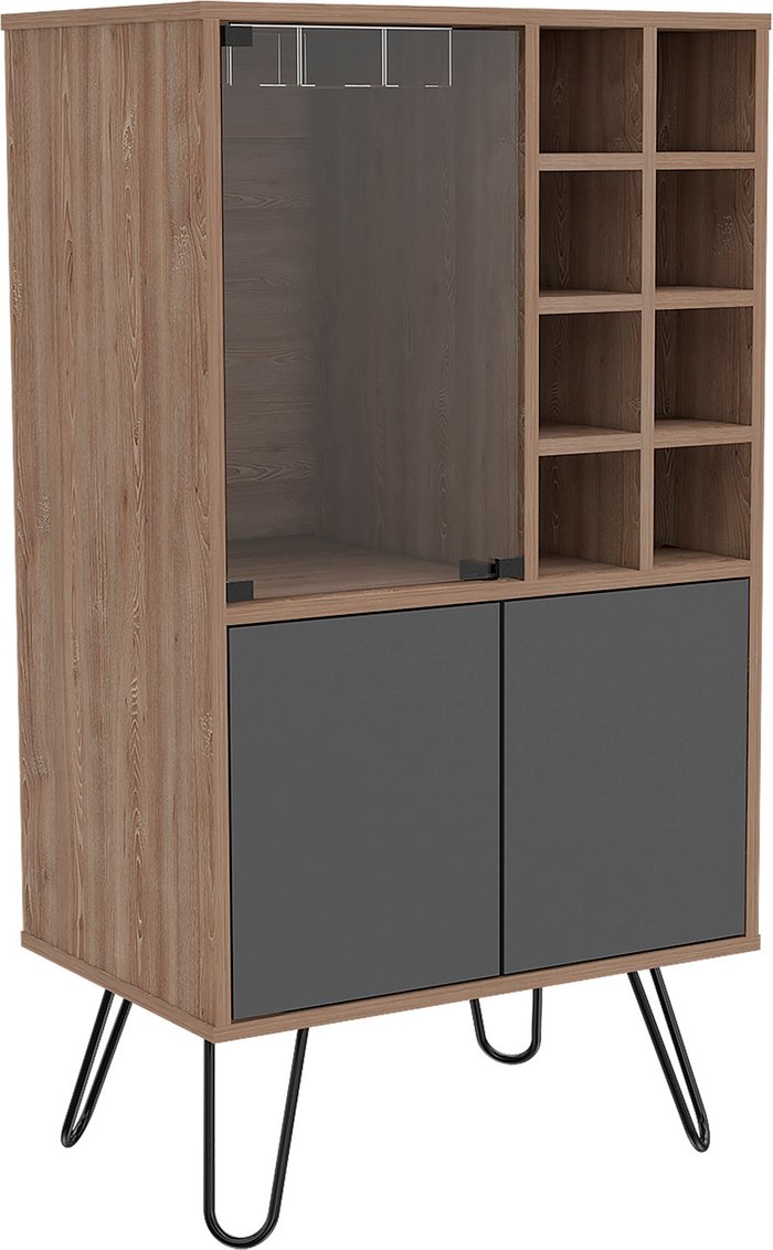 The Range | Core Products Vegas Wine Cabinet - Bleached Oak & Grey Core Products Vegas Wine Cabinet - Bleached Oak & Grey