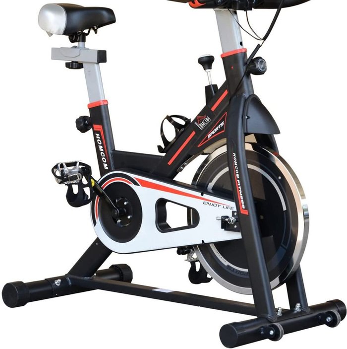 The Range | HOMCOM Exercise Bike Fitness Trainer with LCD Display - Black HOMCOM Exercise Bike Fitness Trainer with LCD Display - Black