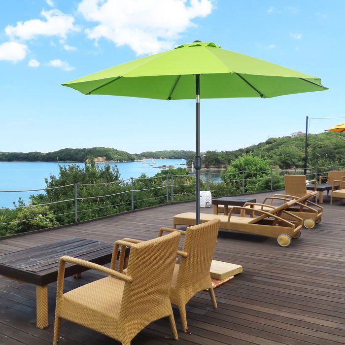 The Range | Outsunny Patio Umbrella Tilt Shelter - Light Green Outsunny Patio Umbrella Tilt Shelter - Light Green