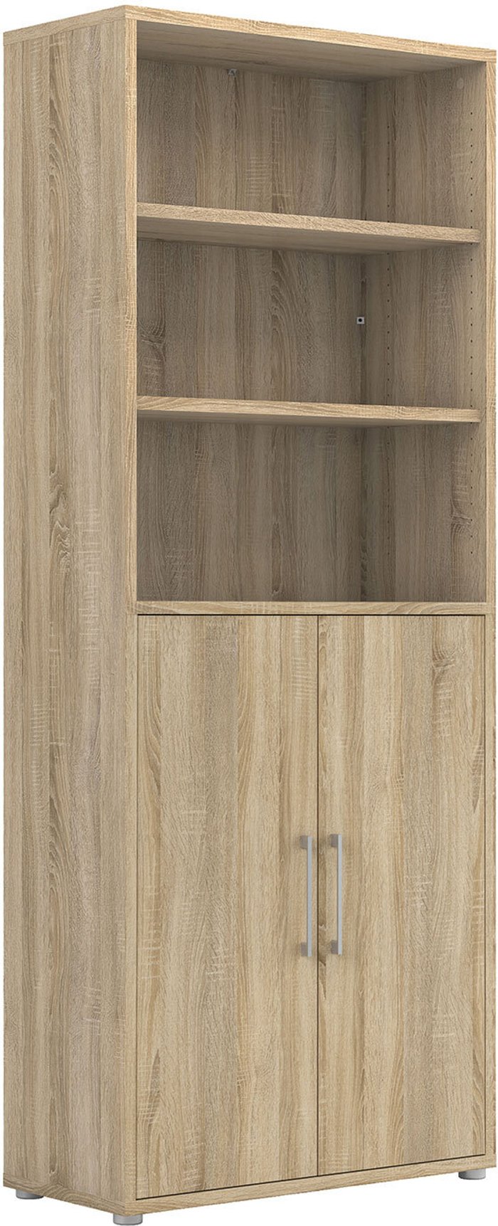 The Range | Furniture To Go Prima 5-Shelf 2-Door Bookcase - Oak Furniture To Go Prima 5-Shelf 2-Door Bookcase - Oak