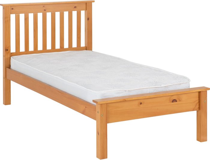 The Range | Seconique Monaco 3' Bed Low Foot End - Antique Pine Seconique Monaco 3' Bed Low Foot End - Antique Pine