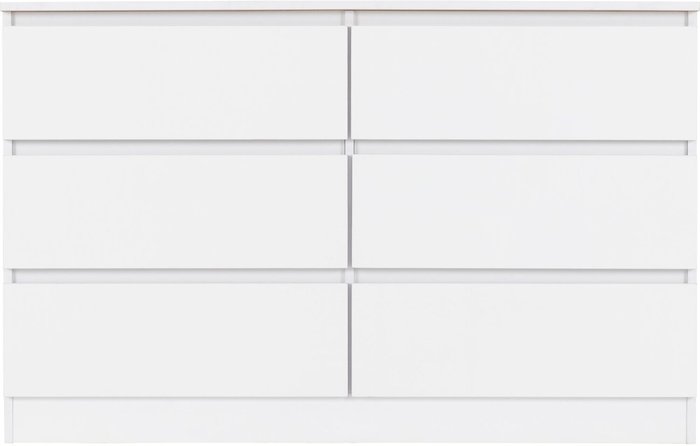 The Range | Seconique Malvern 6 Drawer Chest - White Seconique Malvern 6 Drawer Chest - White