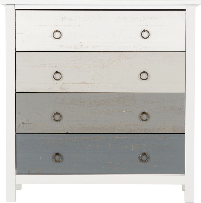 The Range | Dunelm Vermount 4 Drawer Chest White and Grey Dunelm Vermount 4 Drawer Chest White and Grey