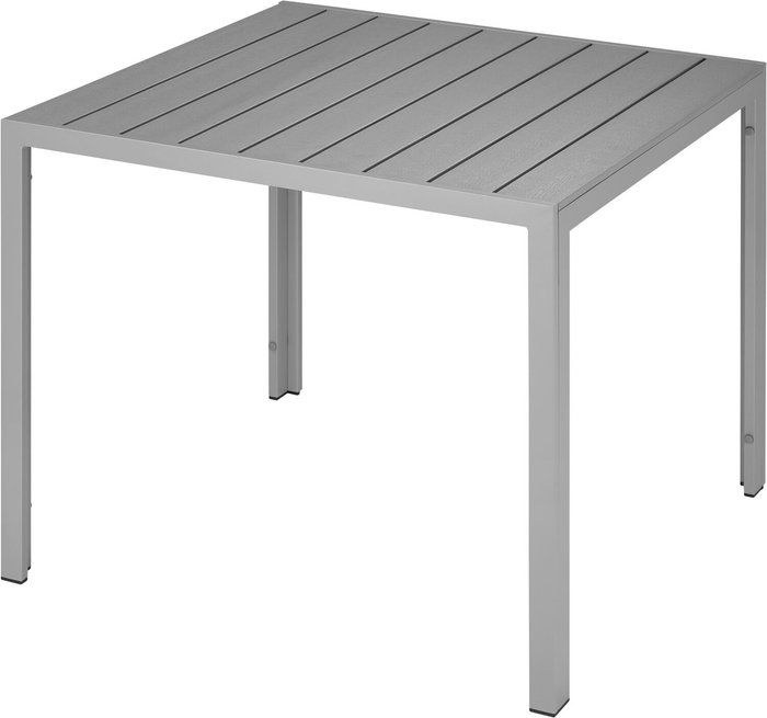 The Range | TECTAKE Tectake Aluminium Garden Table With Adjustable Feet (90X90X74.5cm) Silver TECTAKE Tectake Aluminium Garden Table With Adjustable Feet (90X90X74.5cm) Silver
