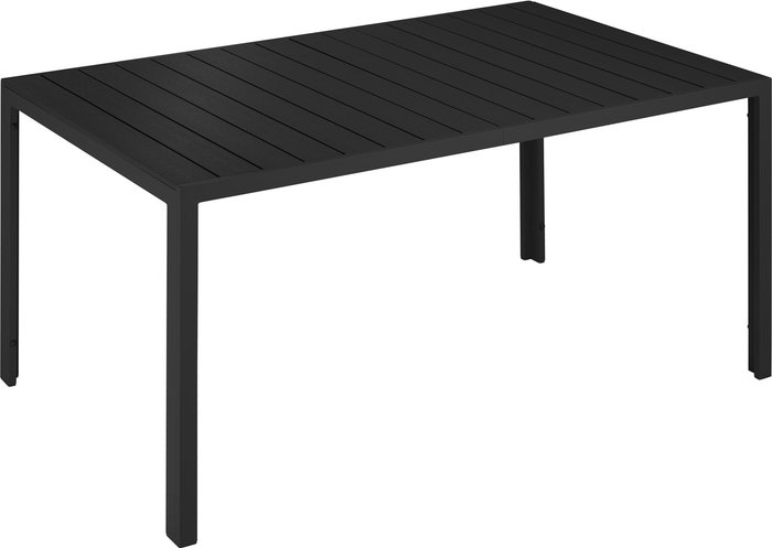 The Range | TECTAKE Tectake Aluminum Garden Table Bianca With Height-adjustable Feet (150X90X74.5cm) Black TECTAKE Tectake Aluminum Garden Table Bianca With Height-adjustable Feet (150X90X74.5cm) Black