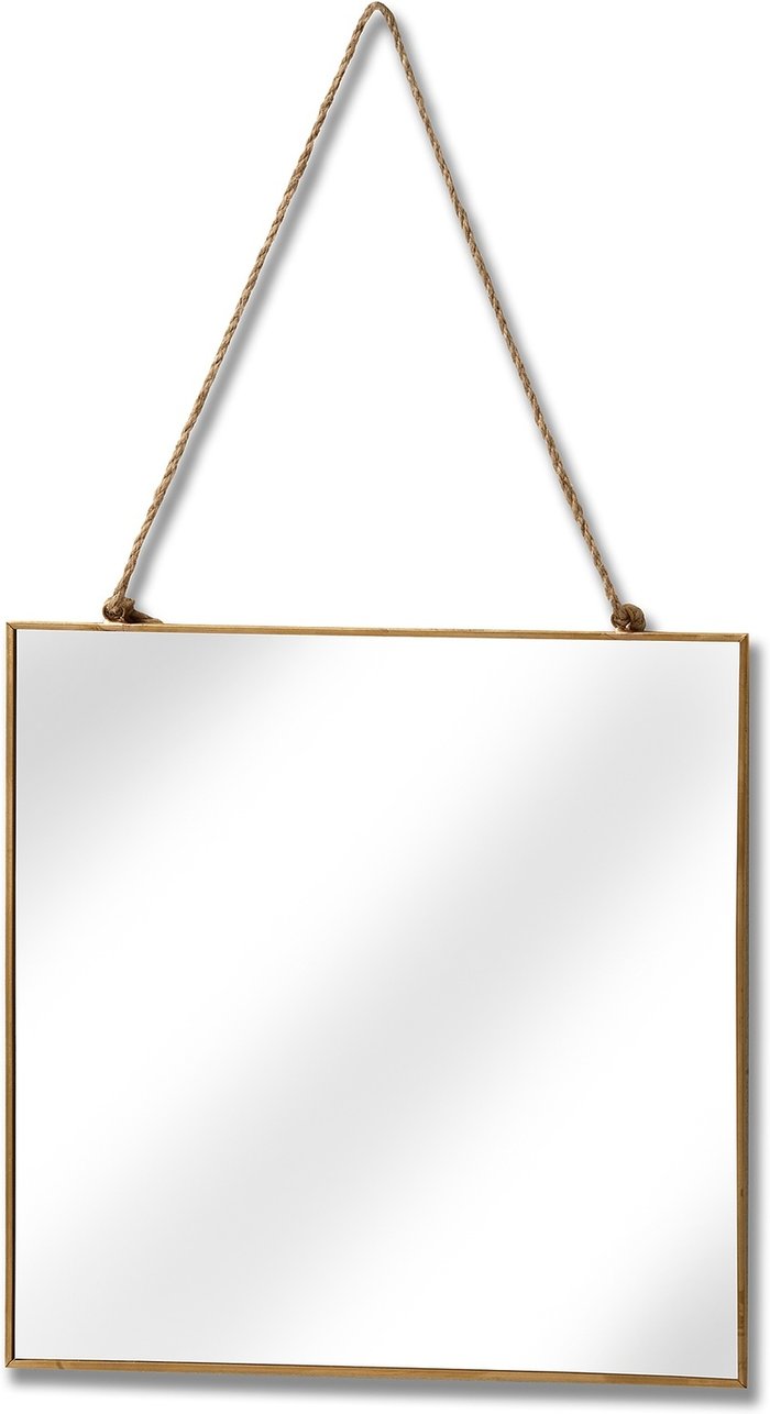 The Range | Hill Gold Edged Square Hanging Wall Mirror Hill Gold Edged Square Hanging Wall Mirror