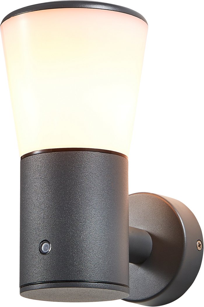 The Range | Litecraft Altair Outdoor Wall Light with Photocell Sensor - Anthracite Litecraft Altair Outdoor Wall Light with Photocell Sensor - Anthracite