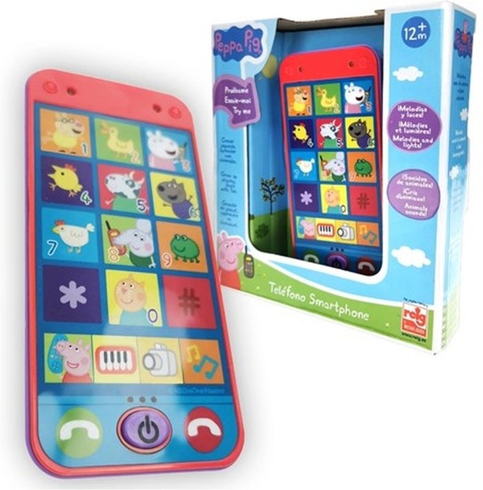 The Range | REIG Peppa Pig Smartphone with Built In Music - Red REIG Peppa Pig Smartphone with Built In Music - Red