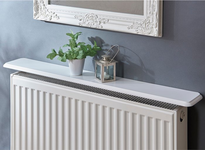 The Range | Gablemere 115.5cm Radiator Shelf White - White Gablemere 115.5cm Radiator Shelf White - White