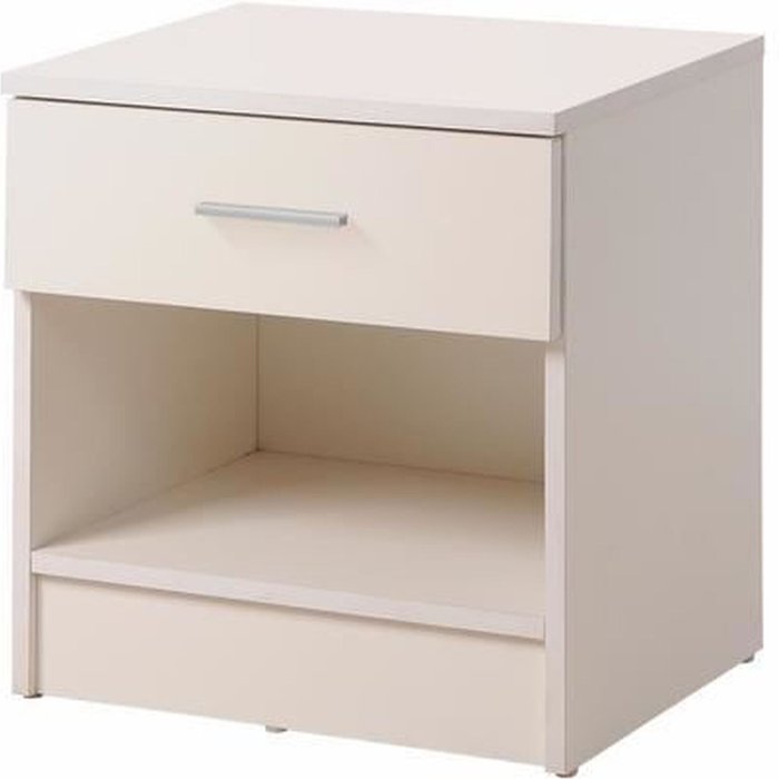 The Range | Timber Art Design UK Rio Costa 1 Drawer Bedside Table - White Timber Art Design UK Rio Costa 1 Drawer Bedside Table - White