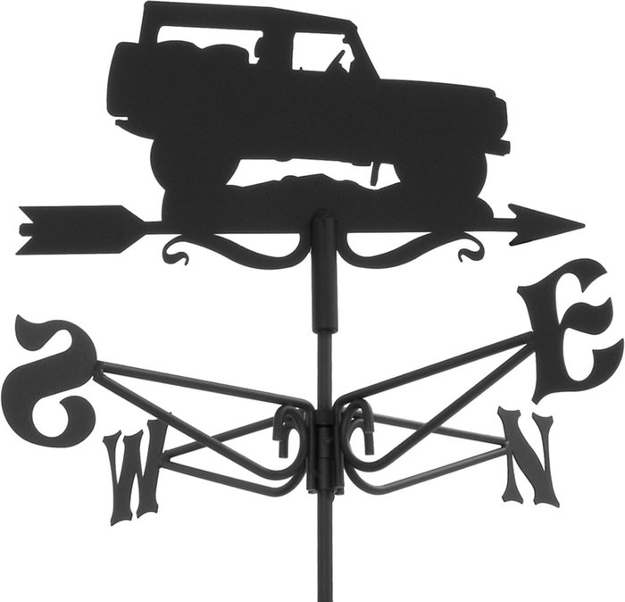 The Range | Espira Mini 4 x 4 Off Road Vehicle Weathervane - Black Espira Mini 4 x 4 Off Road Vehicle Weathervane - Black