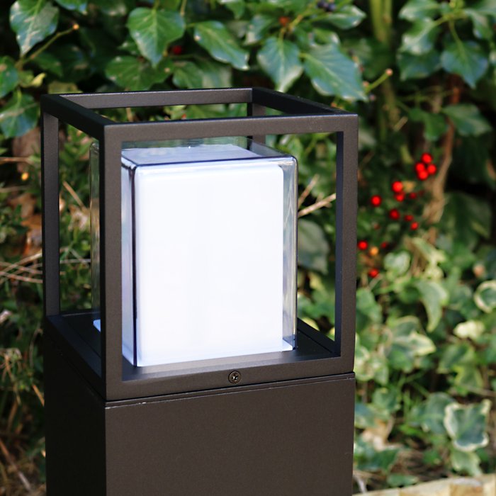 The Range | TIMELED Boxed Garden Bollard 500mm - Black / 800mm TIMELED Boxed Garden Bollard 500mm - Black / 800mm
