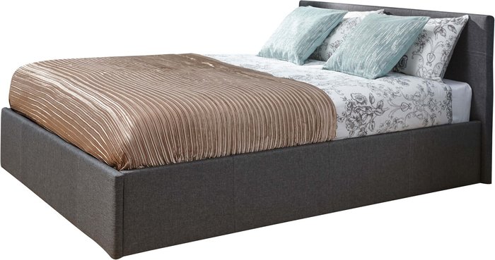 The Range | GFW End Lift Ottoman Bed - Grey Hopsack / King GFW End Lift Ottoman Bed - Grey Hopsack / King