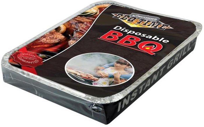The Range | Samuel Alexander 30cm x 25cm 660 Gram Disposable Charcoal BBQ - Black Samuel Alexander 30cm x 25cm 660 Gram Disposable Charcoal BBQ - Black