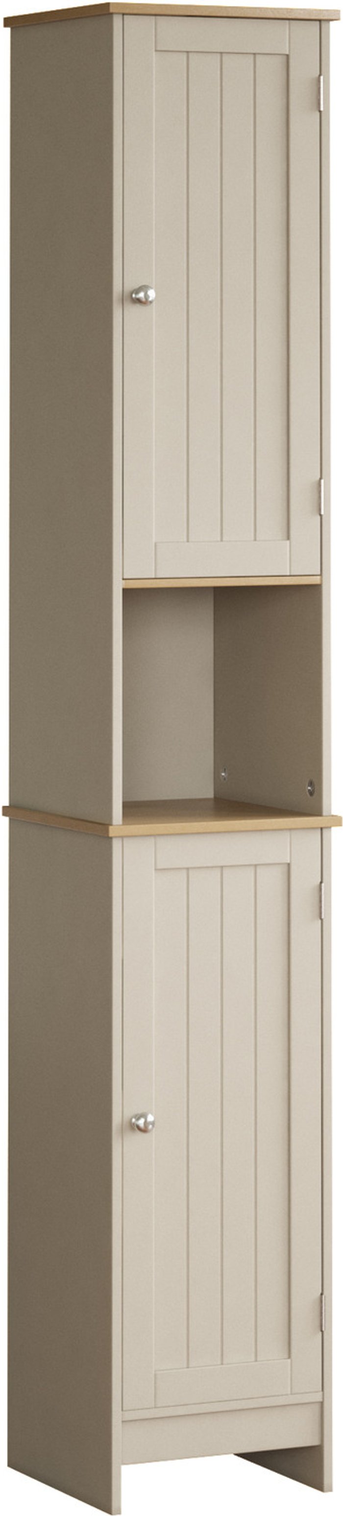 The Range | Priano 2 Door Tall Cabinet - Grey Priano 2 Door Tall Cabinet - Grey