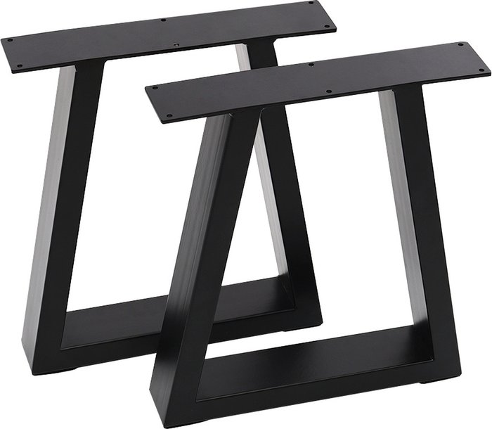 The Range | Livingandhome Industrial Iron Table Legs(Set of 2) - Black / 7kg Livingandhome Industrial Iron Table Legs(Set of 2) - Black / 7kg