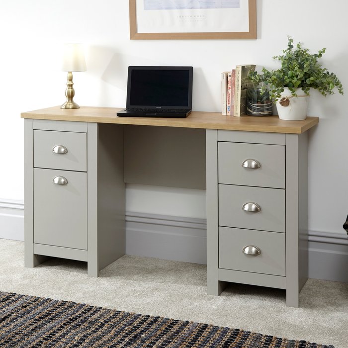 The Range | GFW Lancaster Study Desk - Grey GFW Lancaster Study Desk - Grey