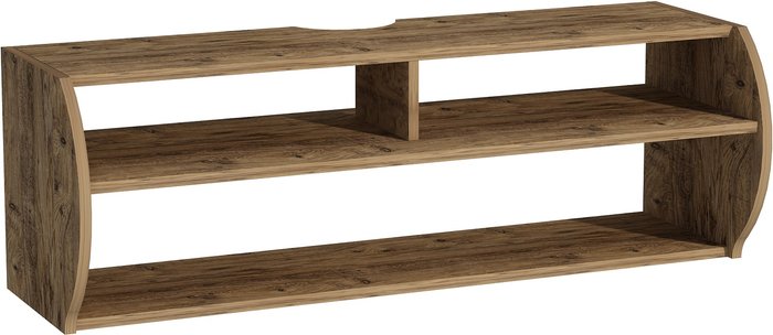 The Range | Destina Home Berter Floating TV Stand with Shelves - Atlantic Pine Destina Home Berter Floating TV Stand with Shelves - Atlantic Pine