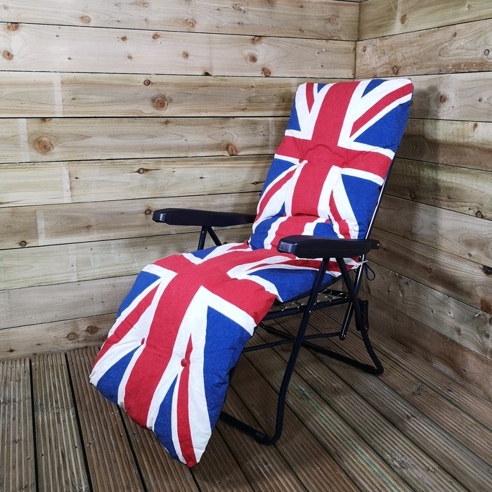 The Range | Samuel Alexander Samuel Alexander Union Jack Padded Garden Sun Lounger Samuel Alexander Samuel Alexander Union Jack Padded Garden Sun Lounger