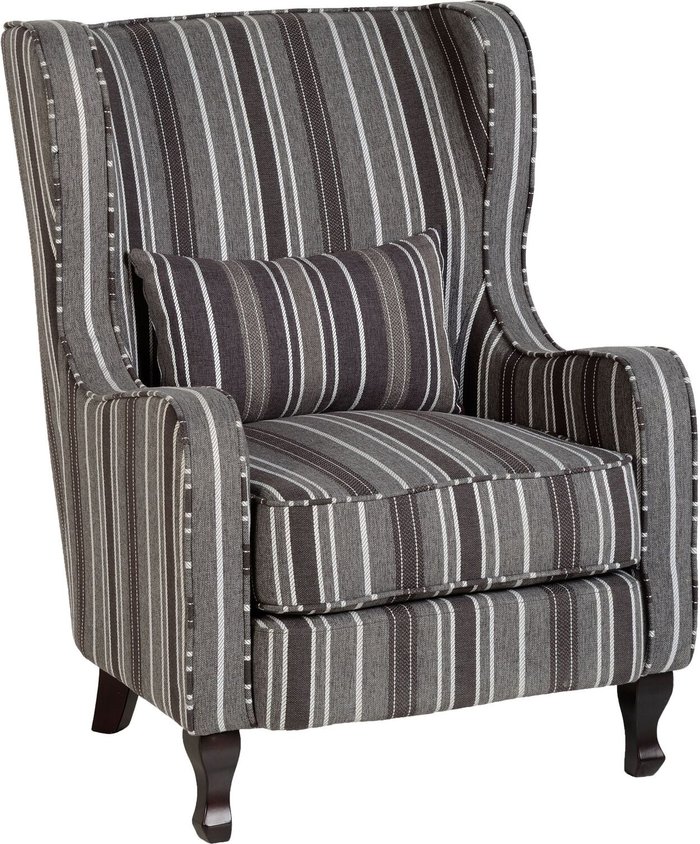 The Range | Seconique Sherborne Fireside Chair - Grey Stripe Seconique Sherborne Fireside Chair - Grey Stripe