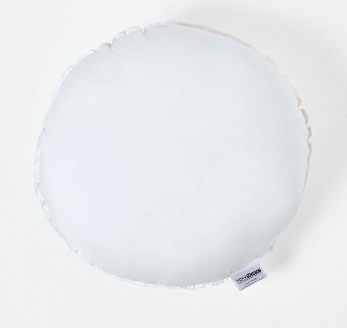 The Range | Homescapes Microfibre Round Circular Cushion Pad Insert - White / 45cm Homescapes Microfibre Round Circular Cushion Pad Insert - White / 45cm
