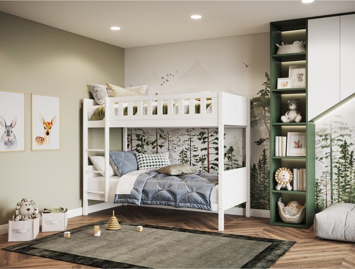 The Range | Flair Bea Bunk Bed White - White Flair Bea Bunk Bed White - White