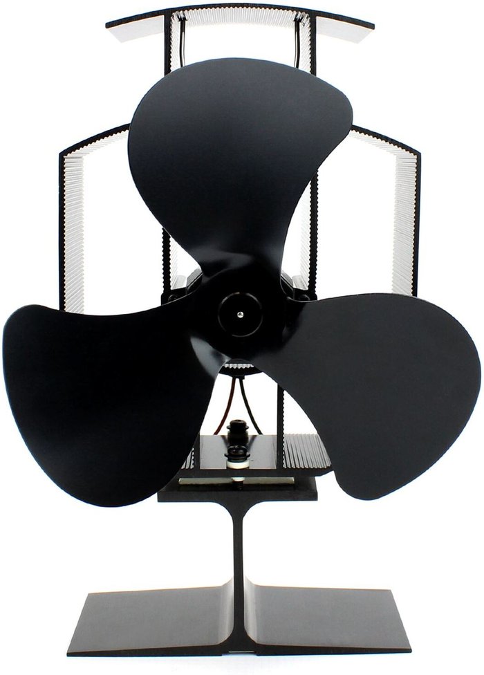 The Range | Maison & White Heat Powered 3 Blade Stove Fan - Black Maison & White Heat Powered 3 Blade Stove Fan - Black