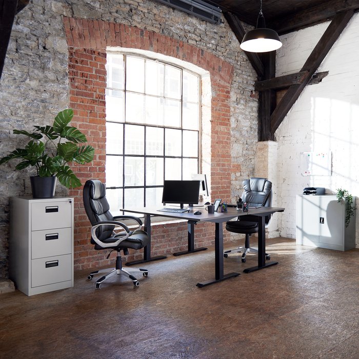 The Range | TECTAKE TecTake Filing Cabinet With 3 Shelves 62.4 X 46 X 102.8Cm - Grey TECTAKE TecTake Filing Cabinet With 3 Shelves 62.4 X 46 X 102.8Cm - Grey