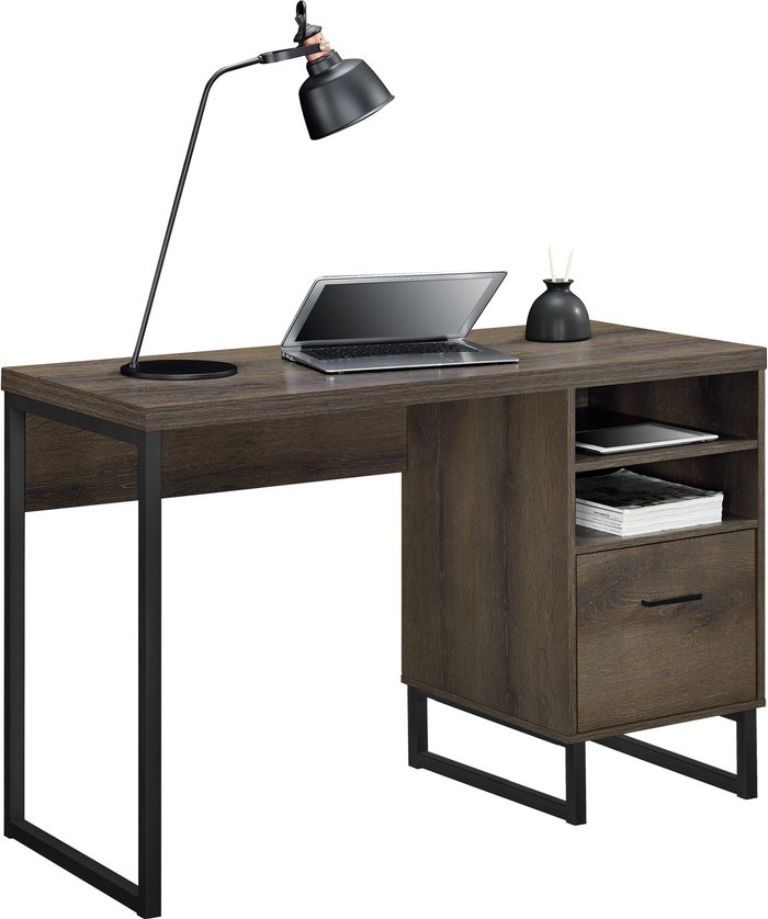 The Range | Dorel Dorel Candon Desk - Brown Dorel Dorel Candon Desk - Brown
