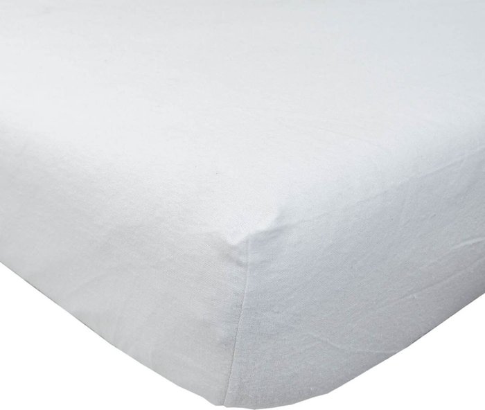 The Range | Homescapes Brushed Cotton Fitted Sheet Cotton Flannelette - White Homescapes Brushed Cotton Fitted Sheet Cotton Flannelette - White